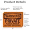 Signmission Private Please Knock Before Entering OSHA Warning Sign, Vinyl Decal, 7in W x 5in L, 2PK OS-2PACK-WS-D-57-L-12347 - alternate 2